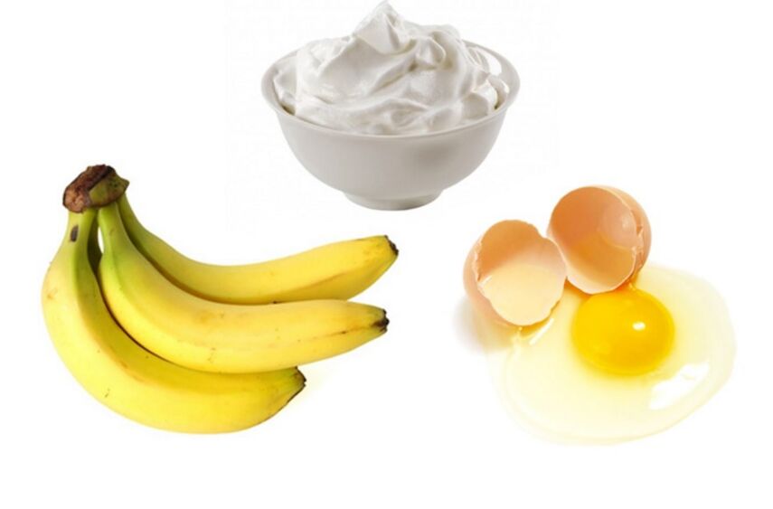 ကြက်ဥနှင့် ငှက်ပျောသီးမျက်နှာဖုံးသည် အသားအရေအမျိုးအစားအားလုံးအတွက် သင့်လျော်သည်။